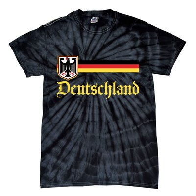 Germany Flag Stripe Logo Tie-Dye T-Shirt