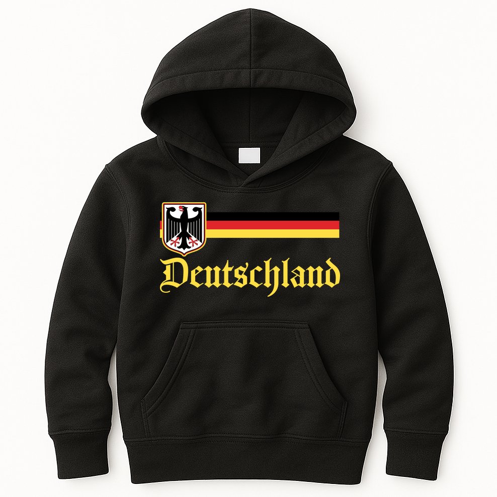 Germany Flag Stripe Logo Kids Hoodie