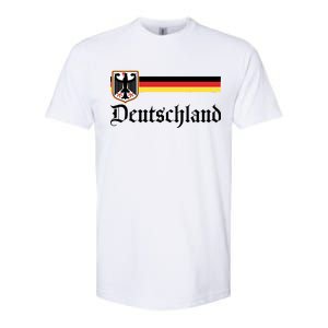 Germany Flag Stripe Logo Softstyle CVC T-Shirt