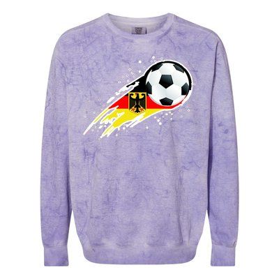 Germany Soccer Insignia Brush Strokes Colorblast Crewneck Sweatshirt