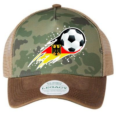 Germany Soccer Insignia Brush Strokes Legacy Tie Dye Trucker Hat