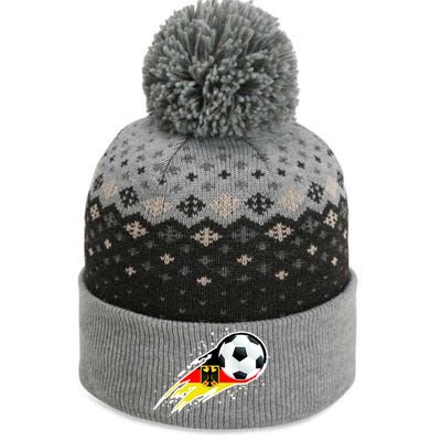 Germany Soccer Insignia Brush Strokes The Baniff Cuffed Pom Beanie