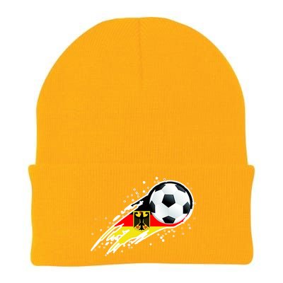 Germany Soccer Insignia Brush Strokes Knit Cap Winter Beanie