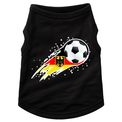 Germany Soccer Insignia Brush Strokes Doggie Tank