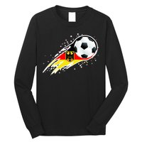 Germany Soccer Insignia Brush Strokes Long Sleeve Shirt