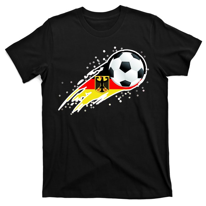 Germany Soccer Insignia Brush Strokes T-Shirt