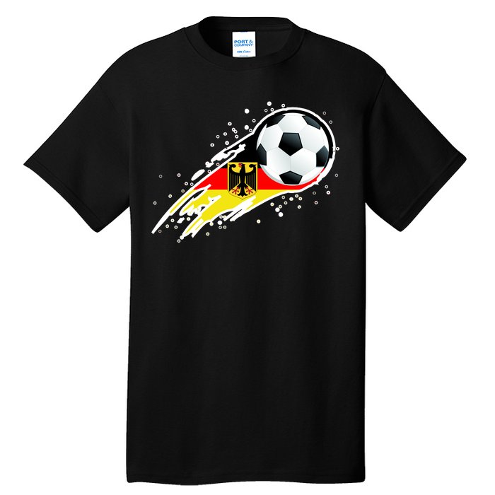 Germany Soccer Insignia Brush Strokes Tall T-Shirt