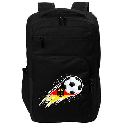 Germany Soccer Insignia Brush Strokes Impact Tech Backpack