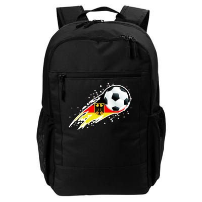 Germany Soccer Insignia Brush Strokes Daily Commute Backpack