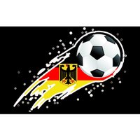 Germany Soccer Insignia Brush Strokes Bumper Sticker