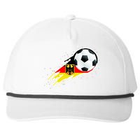 Germany Soccer Insignia Brush Strokes Snapback Five-Panel Rope Hat