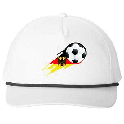 Germany Soccer Insignia Brush Strokes Snapback Five-Panel Rope Hat