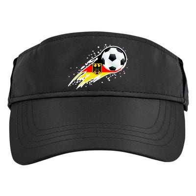Germany Soccer Insignia Brush Strokes Adult Drive Performance Visor