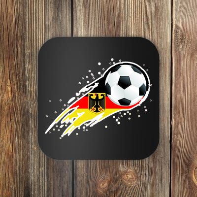 Germany Soccer Insignia Brush Strokes Coaster