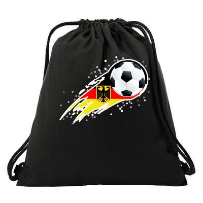 Germany Soccer Insignia Brush Strokes Drawstring Bag