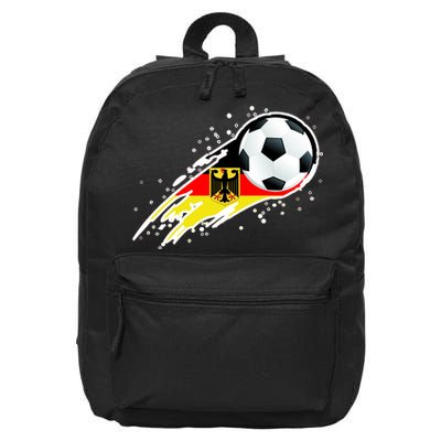 Germany Soccer Insignia Brush Strokes 16 in Basic Backpack