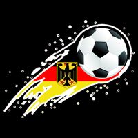Germany Soccer Insignia Brush Strokes 16 in Basic Backpack