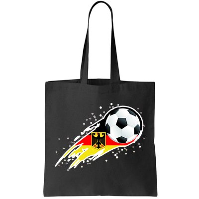 Germany Soccer Insignia Brush Strokes Tote Bag