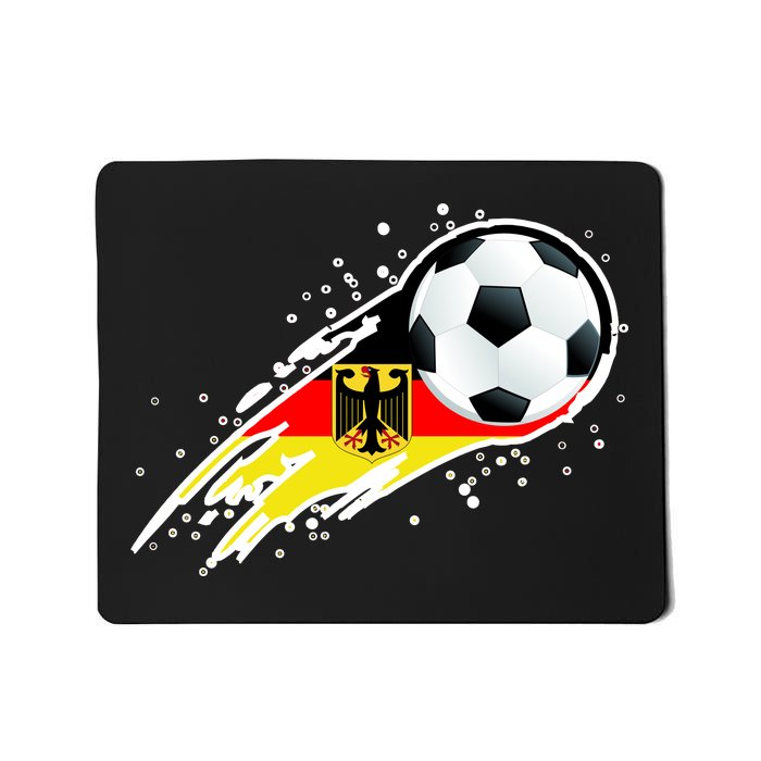 Germany Soccer Insignia Brush Strokes Mousepad