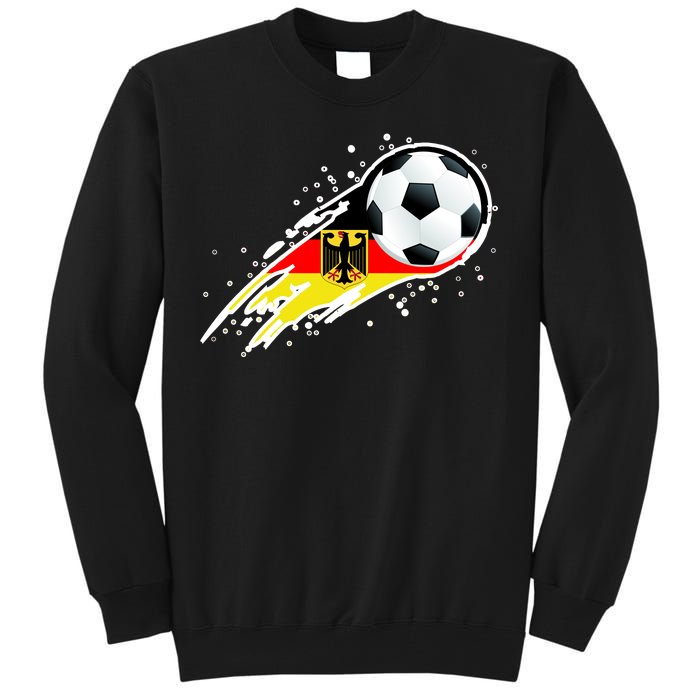 Germany Soccer Insignia Brush Strokes Tall Sweatshirt