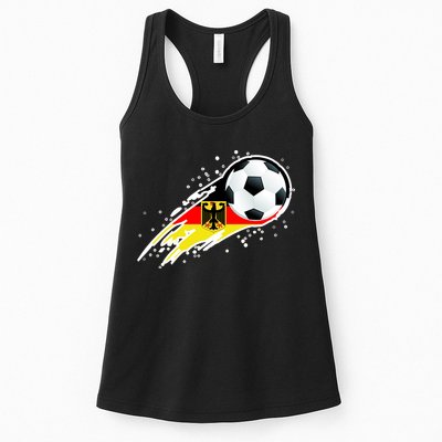Germany Soccer Insignia Brush Strokes Womens Tank Top