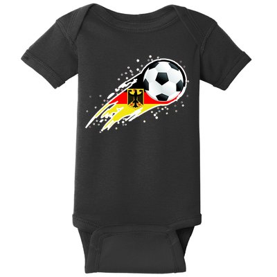 Germany Soccer Insignia Brush Strokes Baby Bodysuit