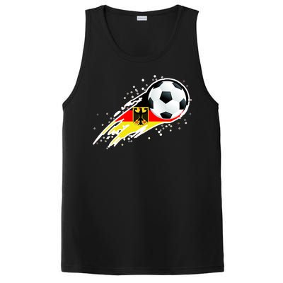 Germany Soccer Insignia Brush Strokes PosiCharge Competitor Tank