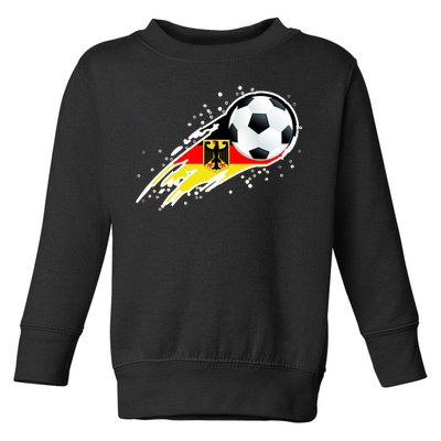 Germany Soccer Insignia Brush Strokes Toddler Sweatshirt