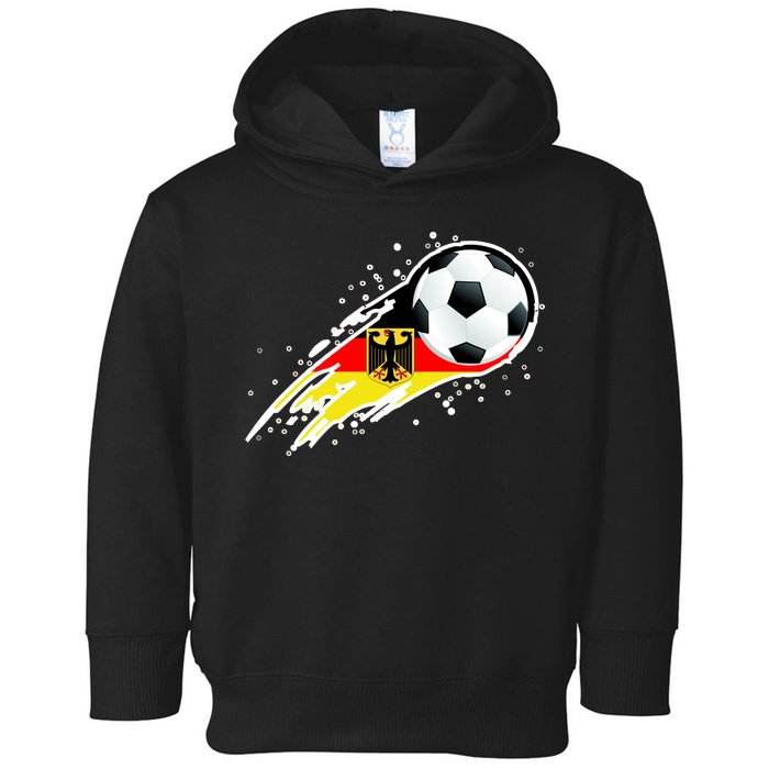 Germany Soccer Insignia Brush Strokes Toddler Hoodie