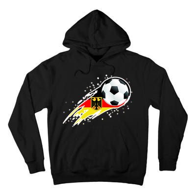 Germany Soccer Insignia Brush Strokes Tall Hoodie