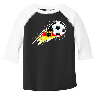 Germany Soccer Insignia Brush Strokes Toddler Fine Jersey T-Shirt