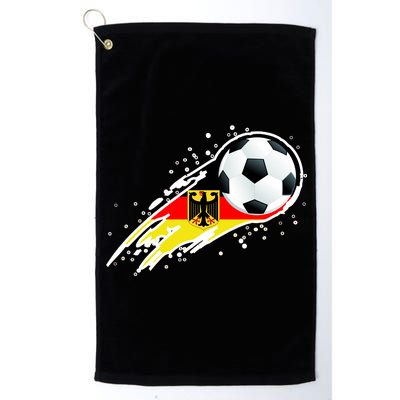 Germany Soccer Insignia Brush Strokes Platinum Collection Golf Towel