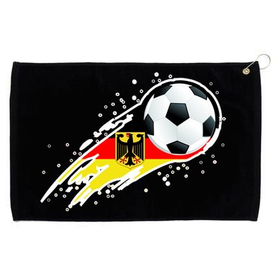 Germany Soccer Insignia Brush Strokes Grommeted Golf Towel