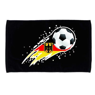 Germany Soccer Insignia Brush Strokes Microfiber Hand Towel