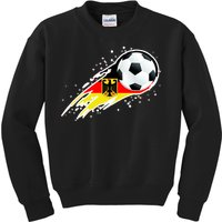 Germany Soccer Insignia Brush Strokes Kids Sweatshirt