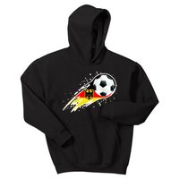 Germany Soccer Insignia Brush Strokes Kids Hoodie