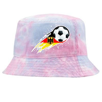 Germany Soccer Insignia Brush Strokes Tie-Dyed Bucket Hat