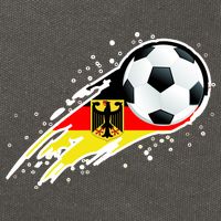 Germany Soccer Insignia Brush Strokes Cotton Canvas Backpack