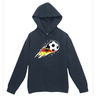 Germany Soccer Insignia Brush Strokes Urban Pullover Hoodie