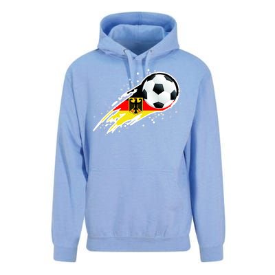 Germany Soccer Insignia Brush Strokes Unisex Surf Hoodie