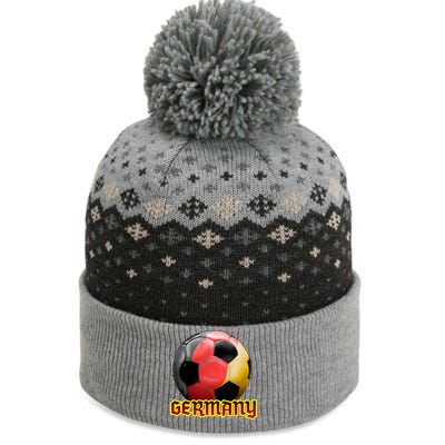 Germany Soccer Logo The Baniff Cuffed Pom Beanie