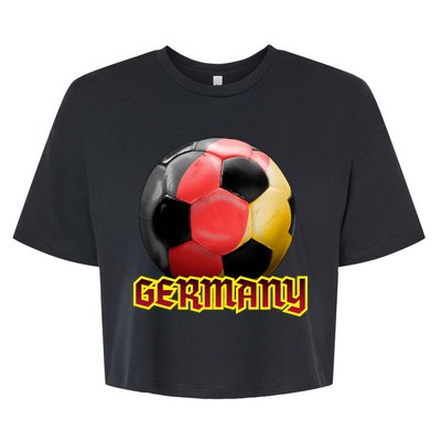 Germany Soccer Logo Bella+Canvas Jersey Crop Tee