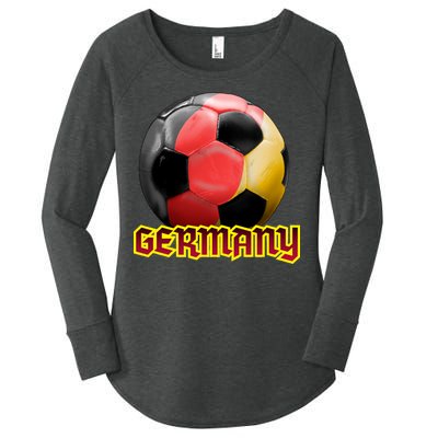 Germany Soccer Logo Women's Perfect Tri Tunic Long Sleeve Shirt