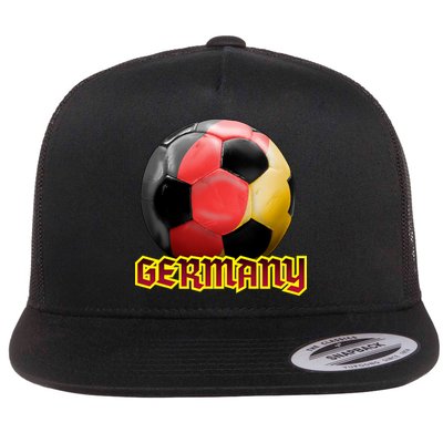 Germany Soccer Logo Flat Bill Trucker Hat