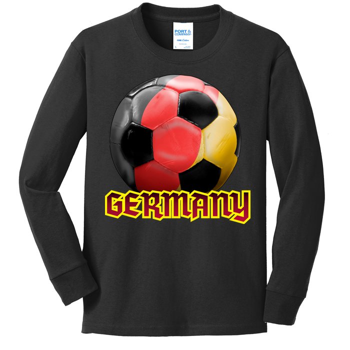 Germany Soccer Logo Kids Long Sleeve Shirt