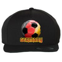 Germany Soccer Logo Wool Snapback Cap