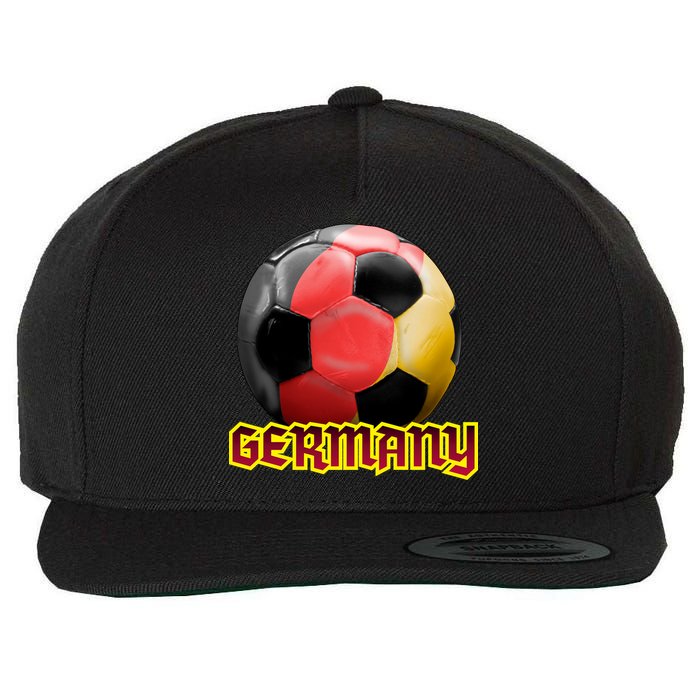 Germany Soccer Logo Wool Snapback Cap