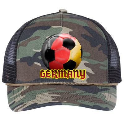 Germany Soccer Logo Retro Rope Trucker Hat Cap