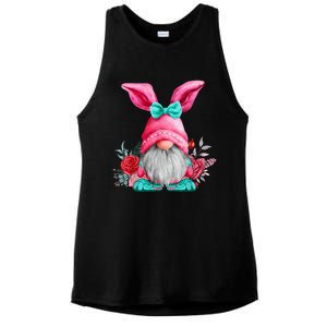 Gnome Easter Spring Gnomes Egg Hunting Ladies PosiCharge Tri-Blend Wicking Tank