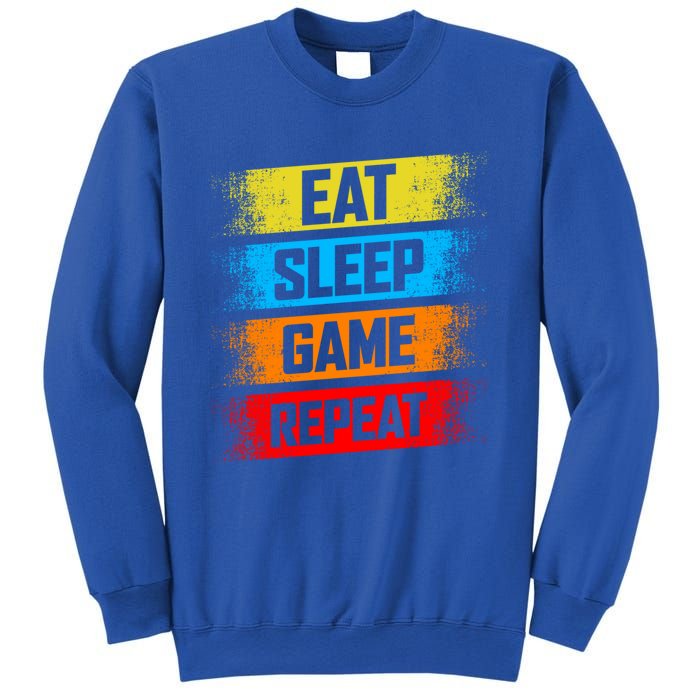 Gaming Eat Sleep Game Repeat Teen Adults Gift Sweatshirt